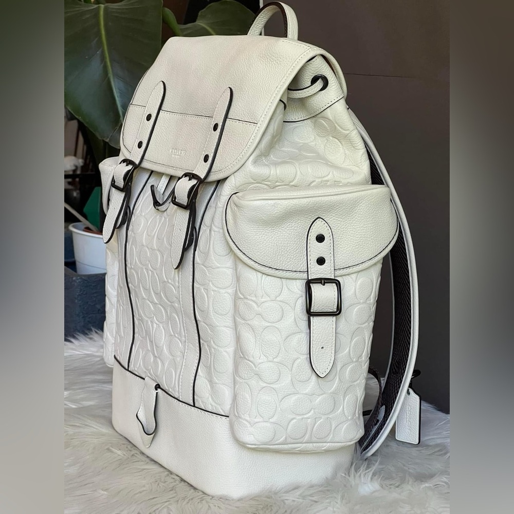 💰SOLD - CH767- Coach Hitch Backpack in Signature Leather - Picture 2 of 13